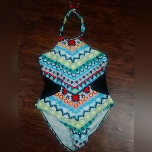 3/$25 Women's Halter One Piece Swimsuit Size XL